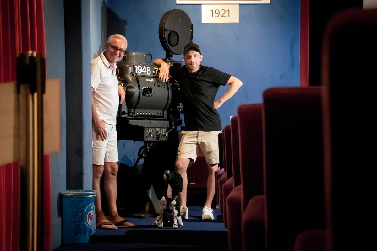 Das Kino Palace in Wetzikon mit den Betreibern.